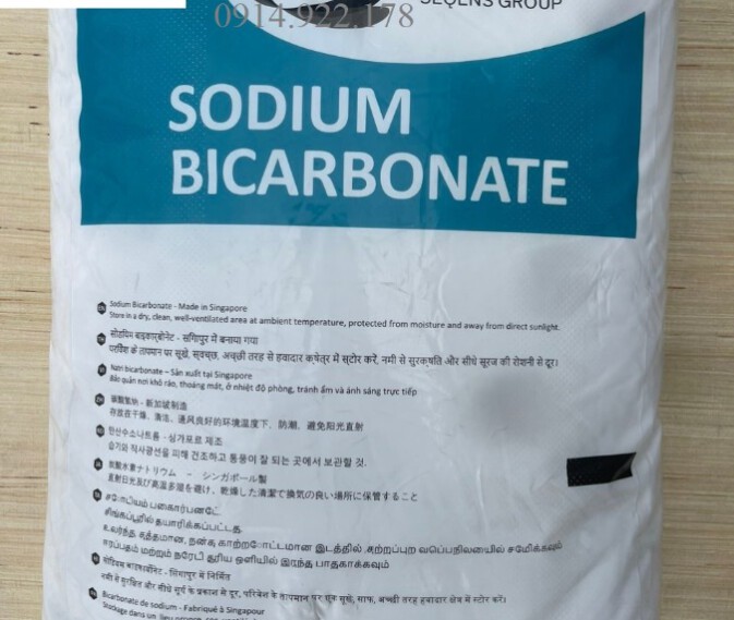 Soda lạnh tăng kiềm ao nuôi, Sodium Bicarbonate hàng Pháp, Trung quốc